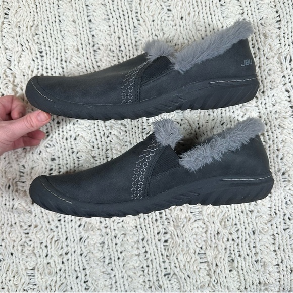 JBU by Jambu Willow Memory Foam Faux Fur Lined Slippers Womens Size 11 Grey - Picture 6 of 14